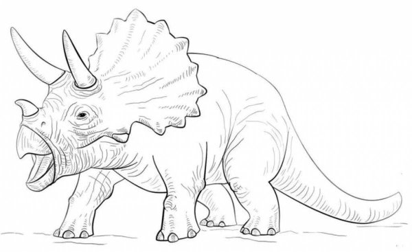 Трицератопс динозавр для детей