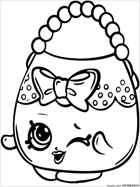 Shopkins раскраска девочки