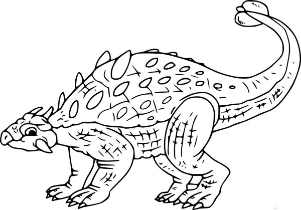 Анки динозавр раскраска