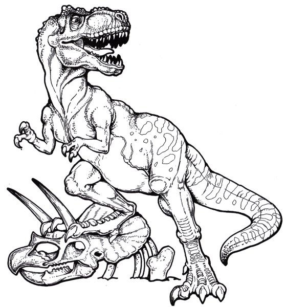 Раскраски ящер динозавр (42 фото)