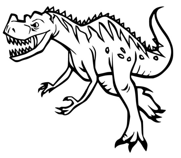 Раскраски динозавры Цератозавр