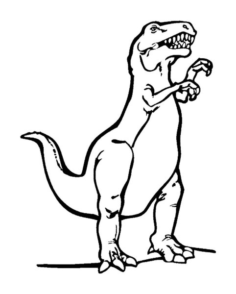 Тарбозавр раскраска динозавра