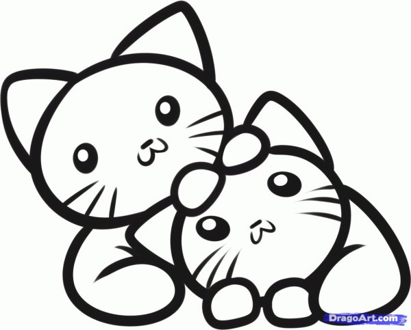 Котенок. Раскраска