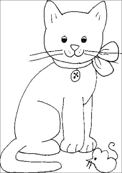 Котики для рисования детям