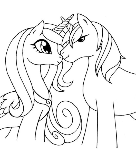 Раскраска my little Pony принцесса Каденс