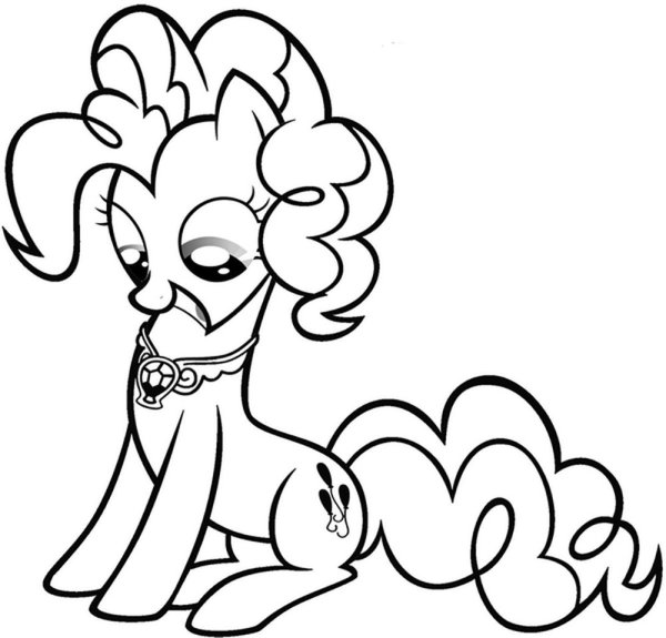 My little Pony раскраска Пинки Пай
