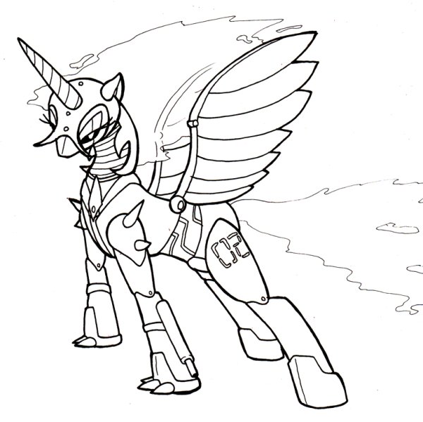My little Pony буря раскраска