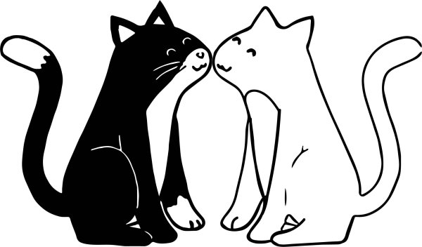 Влюбленные котики