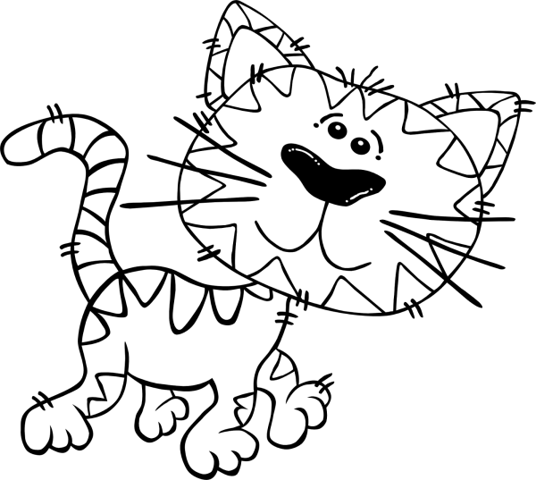 Кошки и собаки. Раскраска