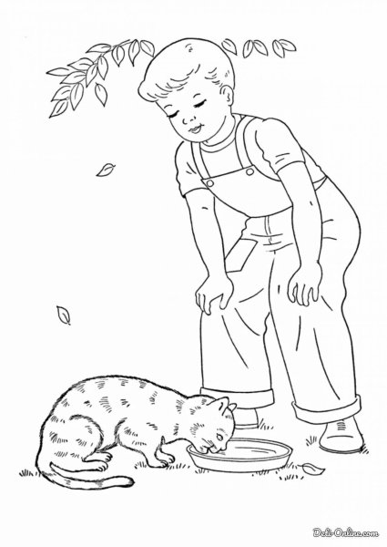 Раскраска. Котики