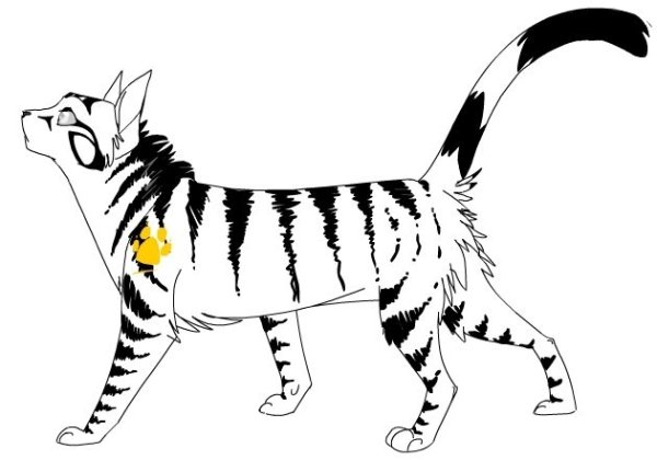Рисунки коты Воители Долгохвост