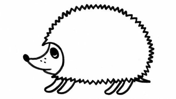 Раскраска Ёжик