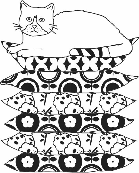 Мандалы кошки для раскрашивания