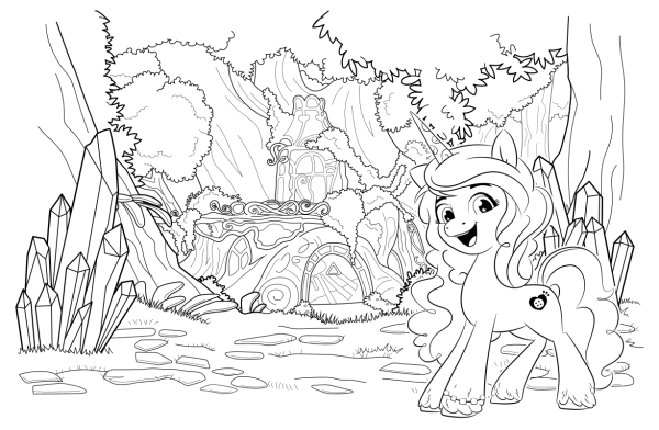 My little Pony новое поколение раскраска