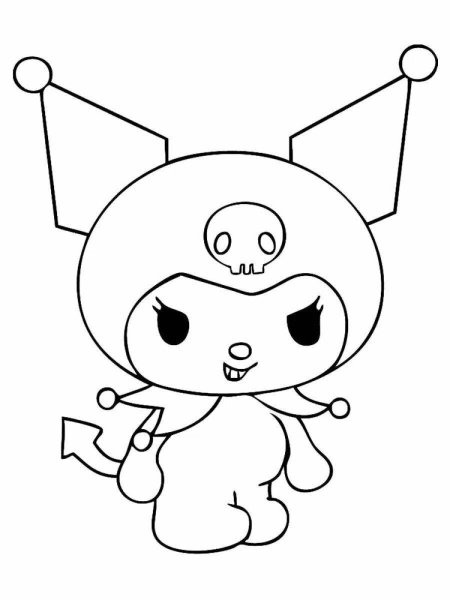 Инди КИД Kuromi раскраска