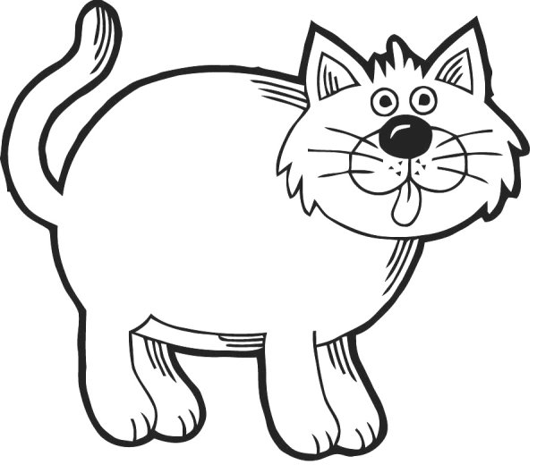 Раскраска кот