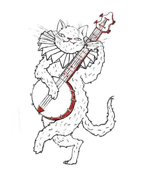 Кот ученый раскраска