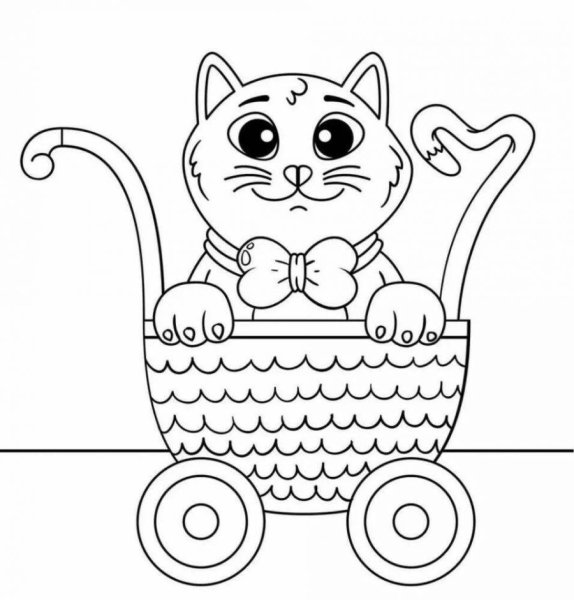 Раскраска. Котики