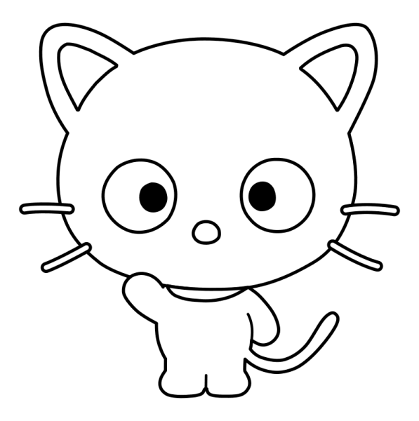Раскраска сквиш котенок