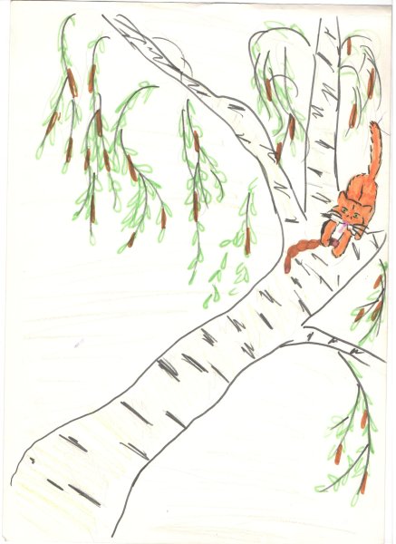 Кот-ворюга Паустовский раскраска