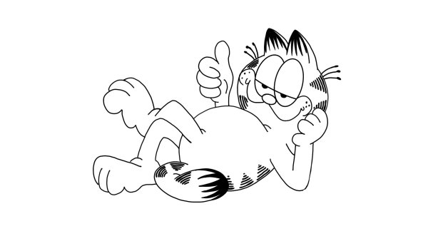 Разукрашки кот Гарфилд