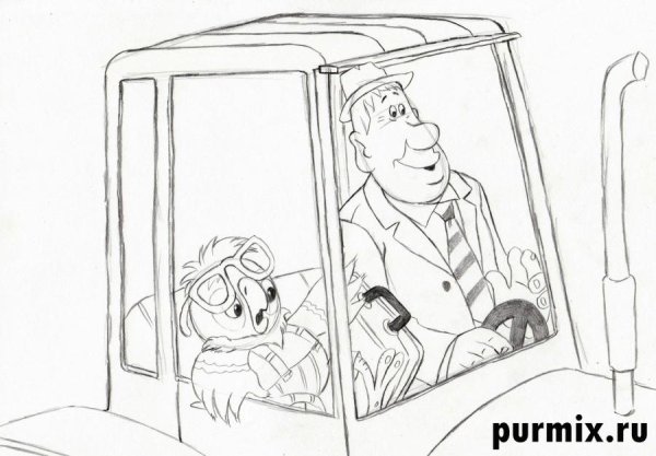 Попугай Кеша раскраска