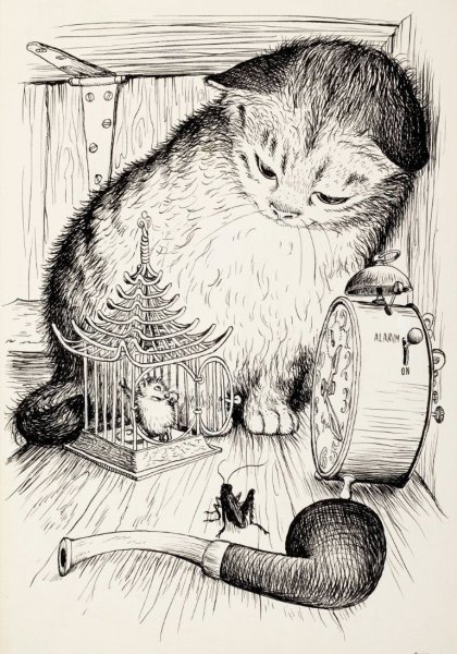 Кот художник иллюстратор