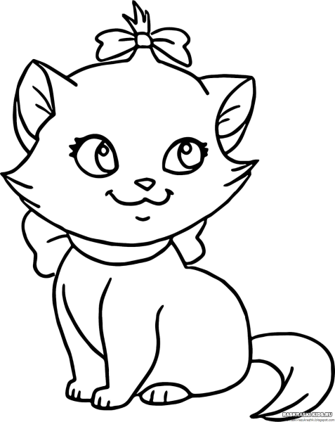Котенок. Раскраска