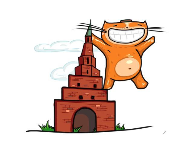 Казанский кот вектор