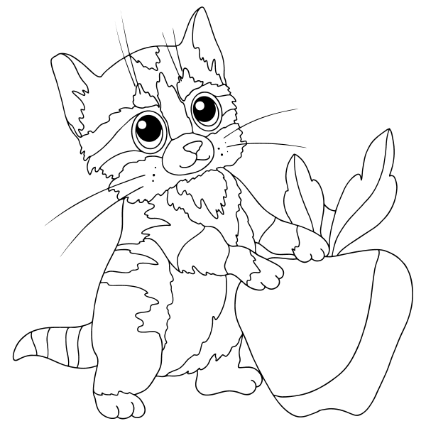 Раскраска. Котики