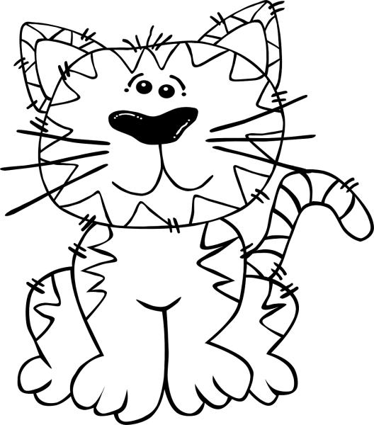 Раскраска кот