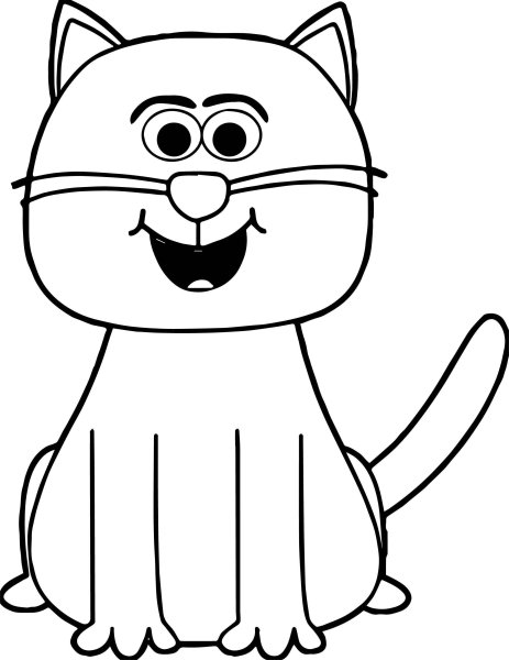 Котик БУБУ раскраска