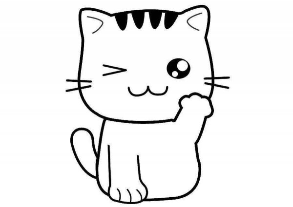 Раскраска Милова котика