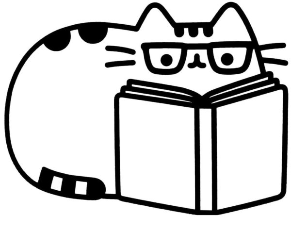 Раскраска котик Пушин