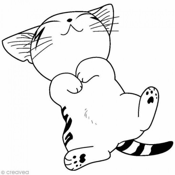 Котик черно белый раскраска