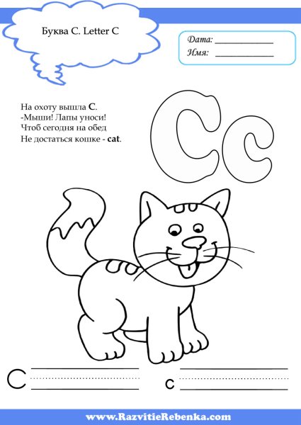 Кошка по английскому