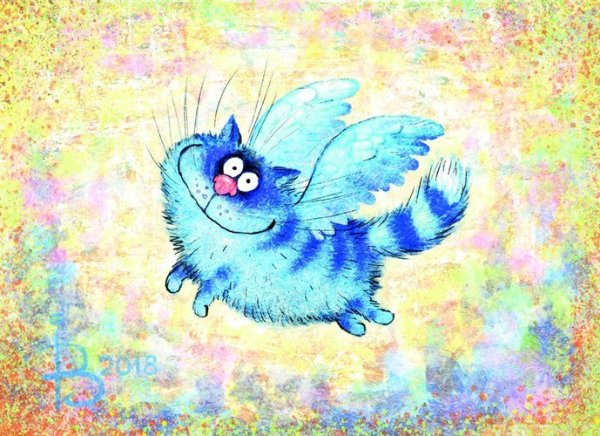Синие коты художницы Ирины Зенюк