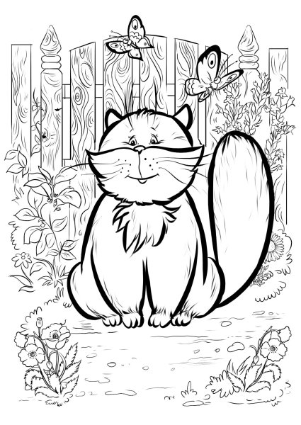 Рисунок кота Баюна