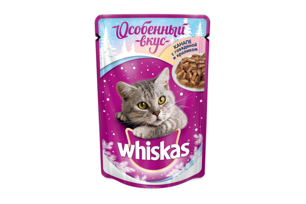 Корм для кошек Whiskas с кроликом 24шт. Х 85 Г