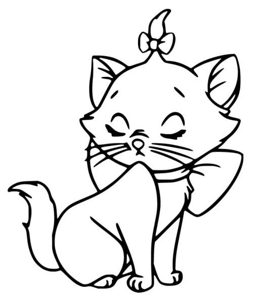Коты Аристократы раскраска
