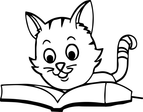 Reading books раскраска