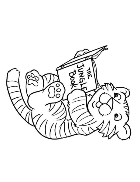 Раскраска звери с книгой для детей