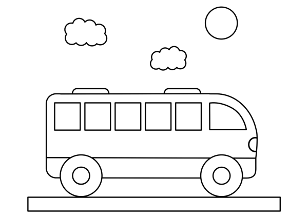 Раскраска автобус