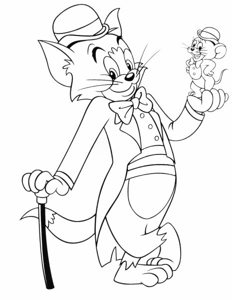 Tom and Jerry раскраска