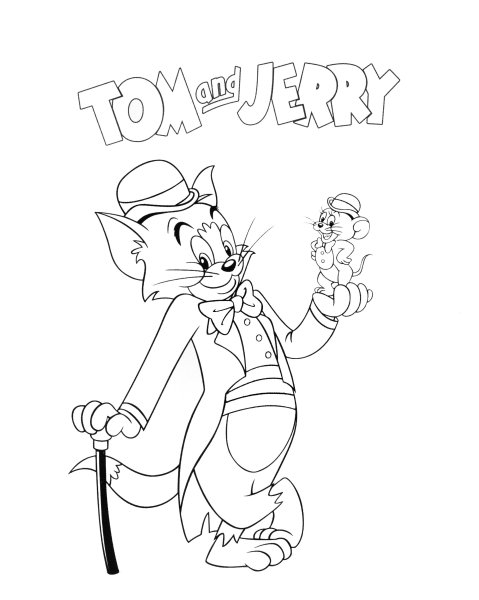 Раскраски - Мультфильм - Том и Джерри (Tom and Jerry) | MirChild