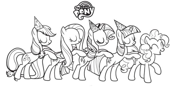 My little Pony раскраска