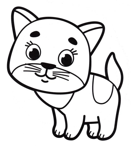 Котенок. Раскраска