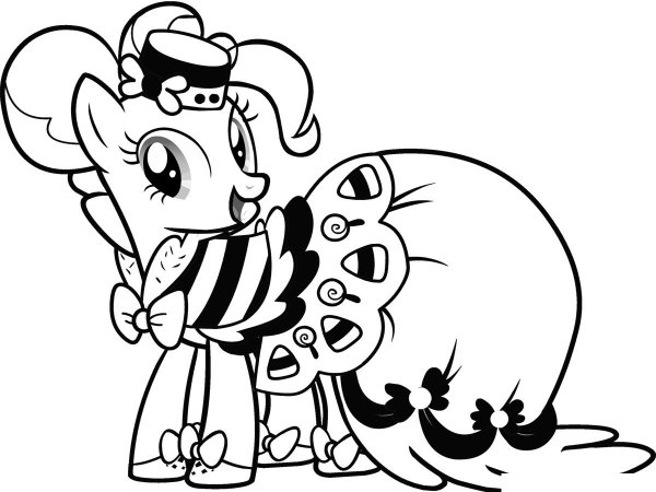 My little Pony раскраска Пинки Пай