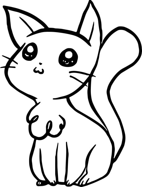 Раскраска. Котики