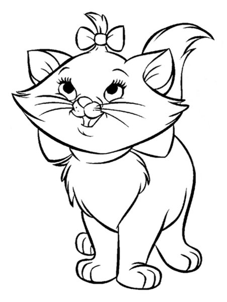 Котенок. Раскраска